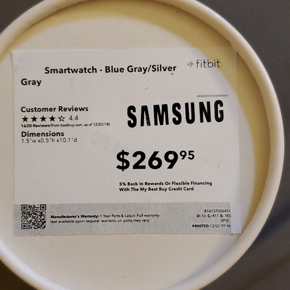 Samsung fitbit Smartwatch-make me an offer! - Picture 1 of 5